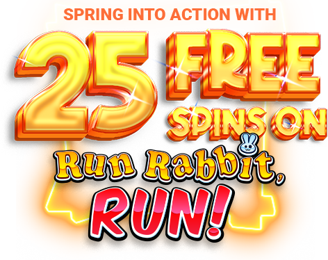 BurningBet 25 Free Spins on Run Rabbit, Run
